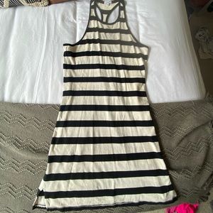 Splendid Black N White Racerback Cotton Dress